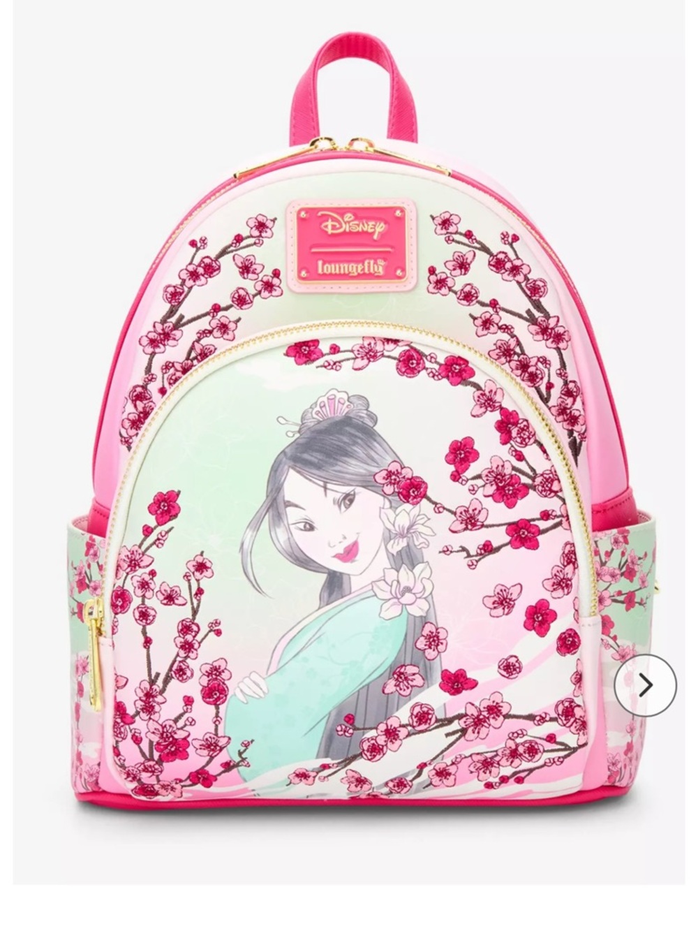 Loungefly Disney Mulan Cherry Blossom Bo lunch Exclusive Backpack -New!